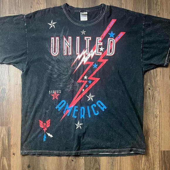 Fruit of the Loom Other - United States of America 1776 Graphic T-Shirt 2XL Patriotic Vintage Style